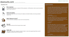 Desktop Screenshot of davesucks.com